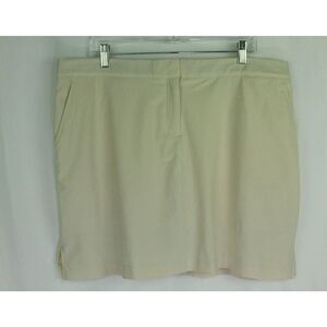 Izod Golf Skort Tennis Pickleball Gym Beige Ivory Womens 16